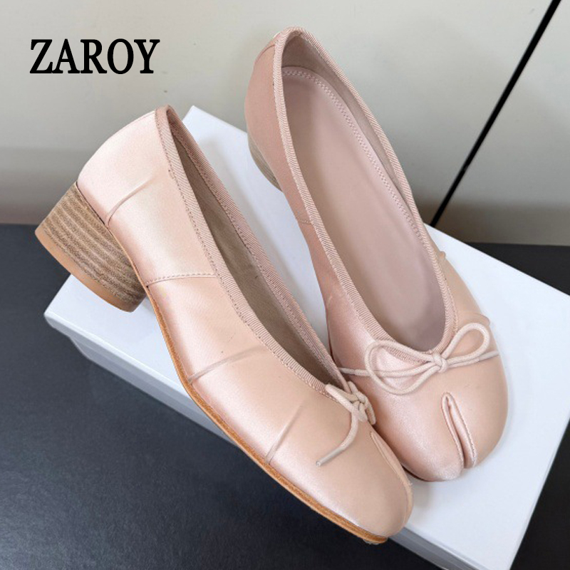 Split Toe Tabi Women's Pumps A - Slip Dress Satin ulasan dan harga