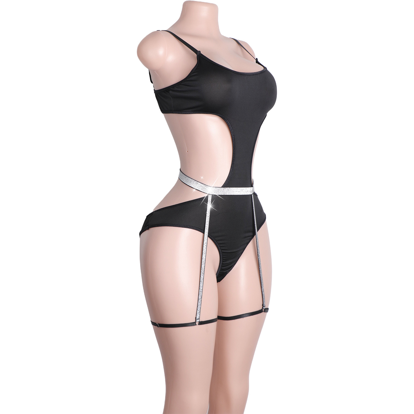 Custom Rhinestone Pole Dancewe - Garter Belt Set ulasan dan harga