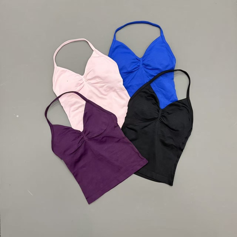 Gym Women Sports Tank Top Seam - Sports Bra High Impact ulasan dan harga