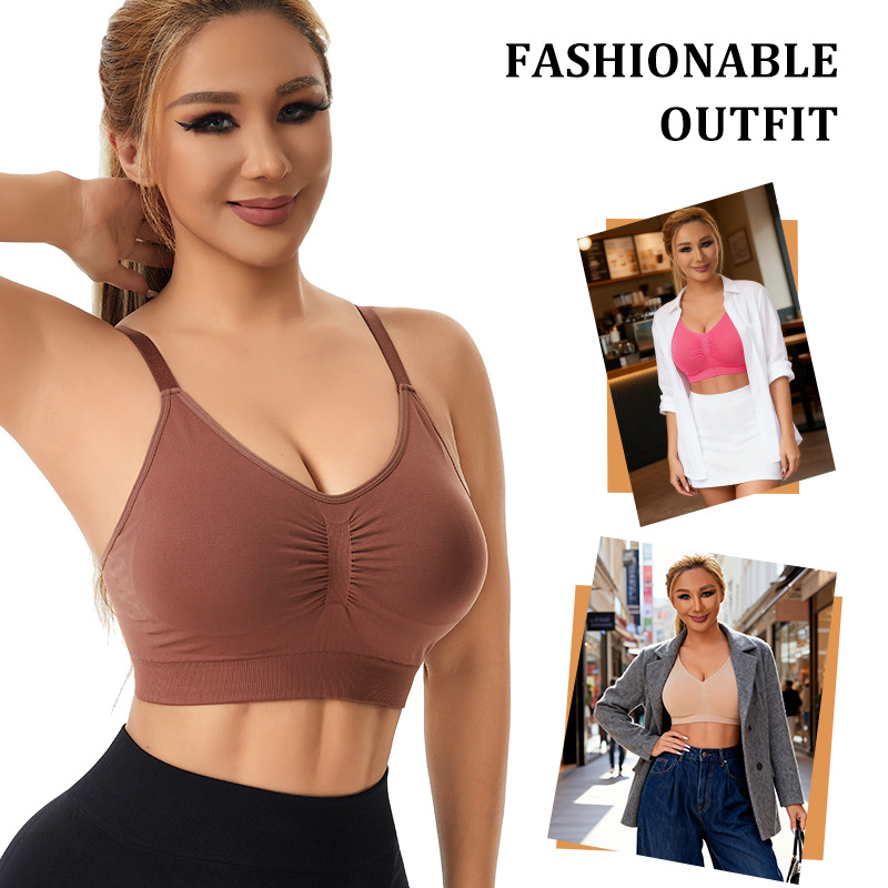 Women Wireless Sports Bras Sof - Bralette Wireless Soft ulasan dan harga