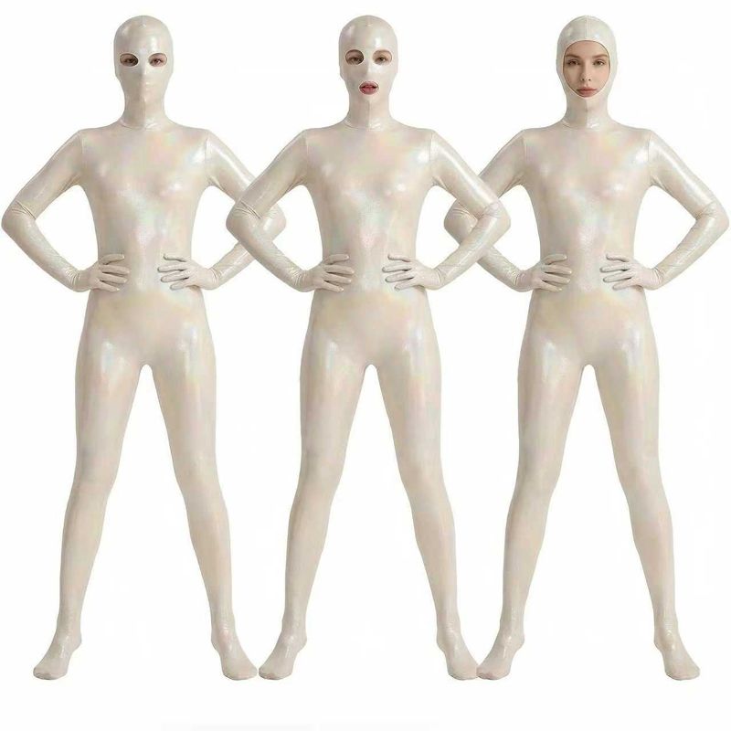 Women Shiny Gradient Zentai Bo - Shapewear Bodysuit Firm ulasan dan harga