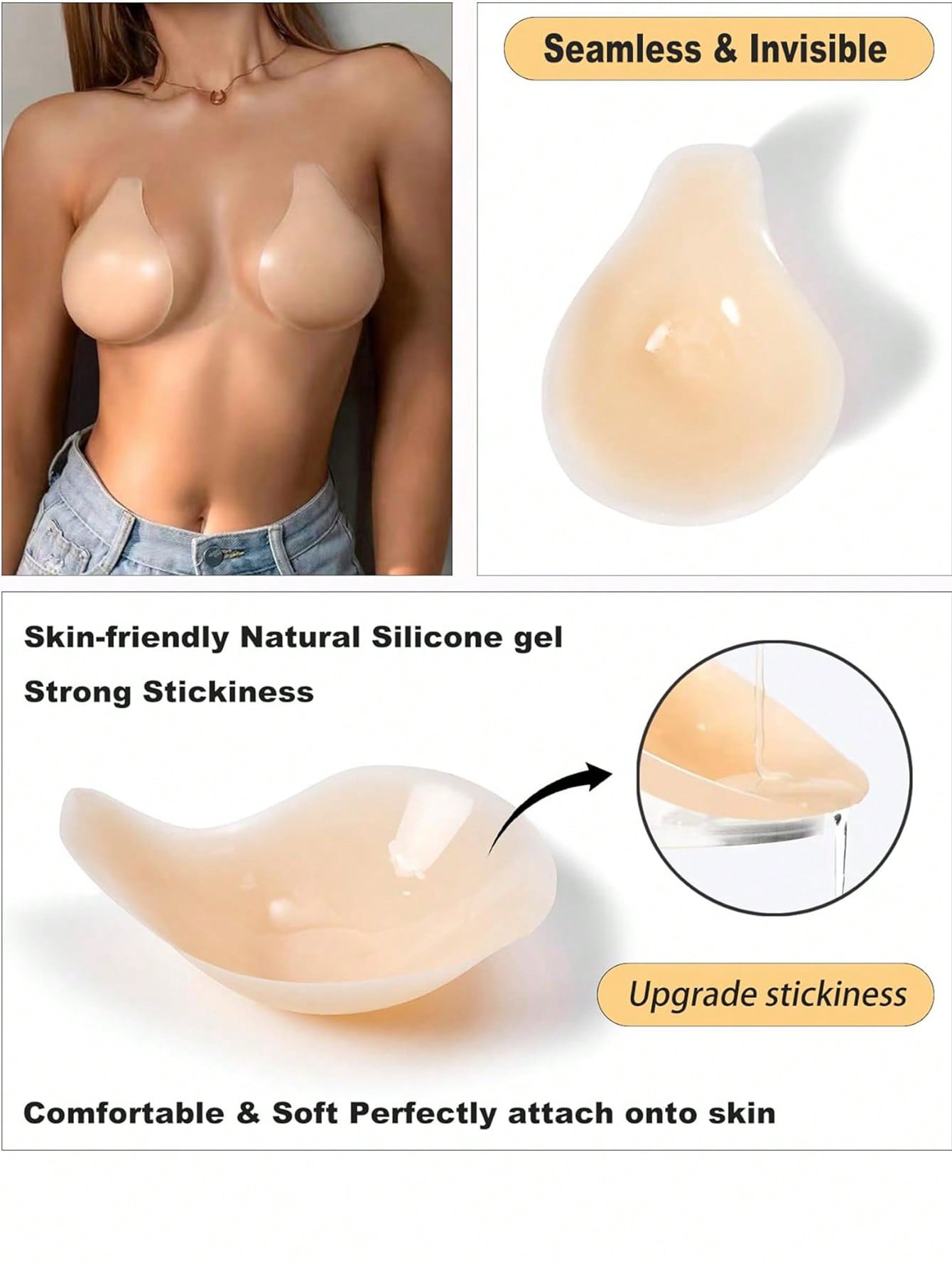 1 Pair Added Lift Nipple Cover - Nipple Cover Pasties ulasan dan harga