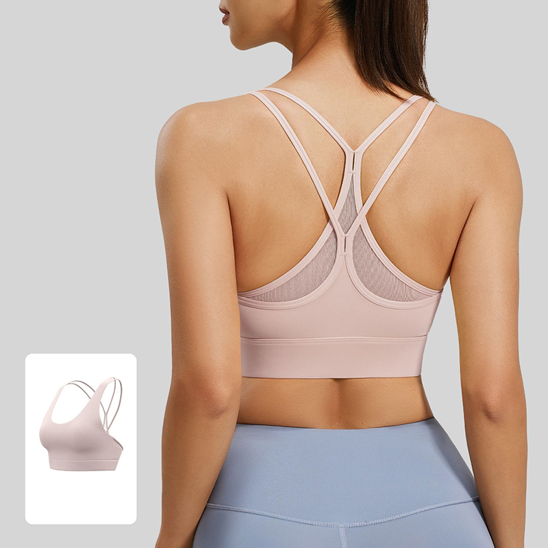 2026 New Women Sexy Mesh Cross - Sports Bra High Impact ulasan dan harga