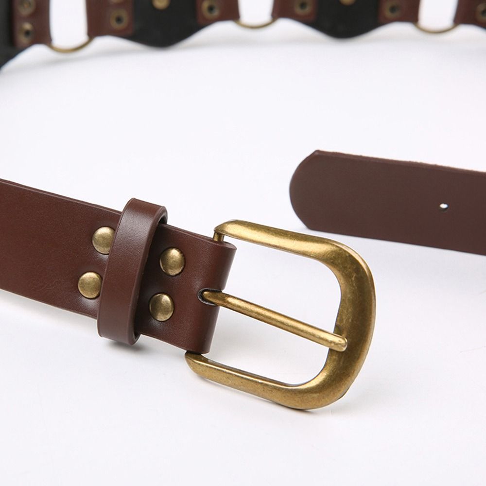 Grommet PU Leather Waist Belt  - Corset Waist Cinch ulasan dan harga