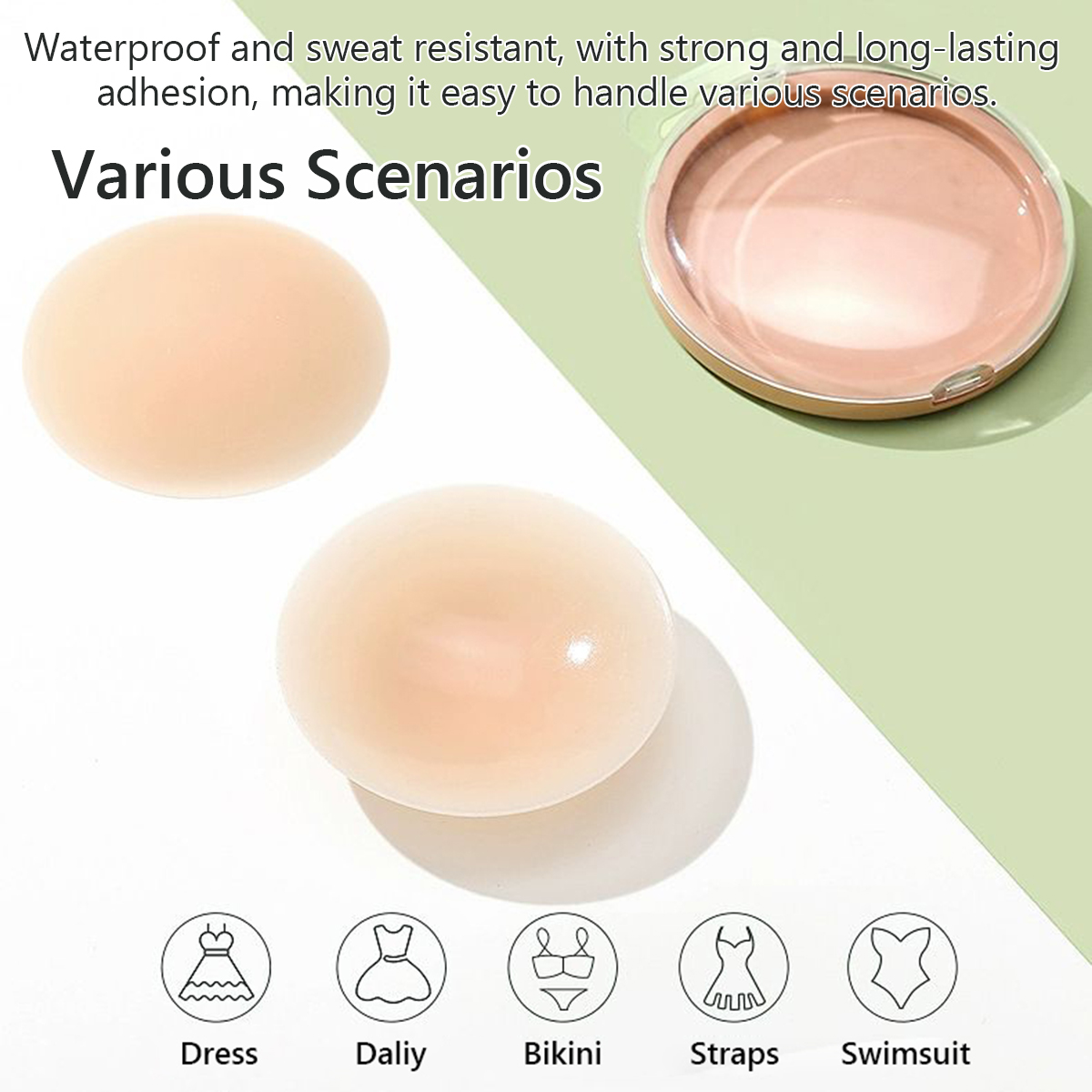3 Pairs Washable Reusable 10cm - Nipple Cover Pasties ulasan dan harga