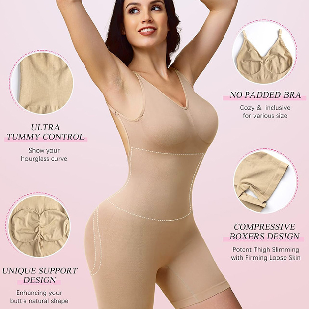 Invisible Seamless Bodysuit Sh - Shapewear Bodysuit Firm ulasan dan harga