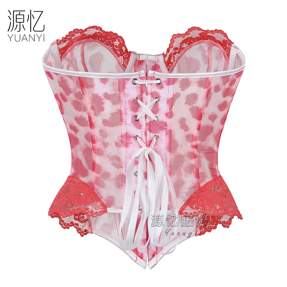 Front-closure Pink Leopard Pri - Corset Waist Cinch ulasan dan harga