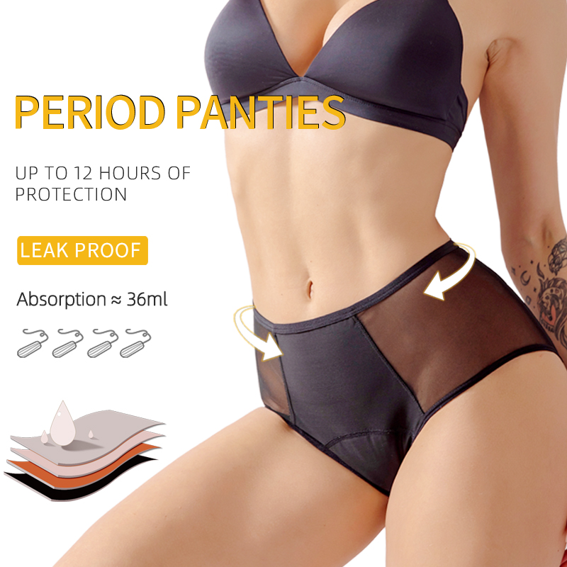 Drop shipping Women's High-wai - Period Panty Absorbent ulasan dan harga