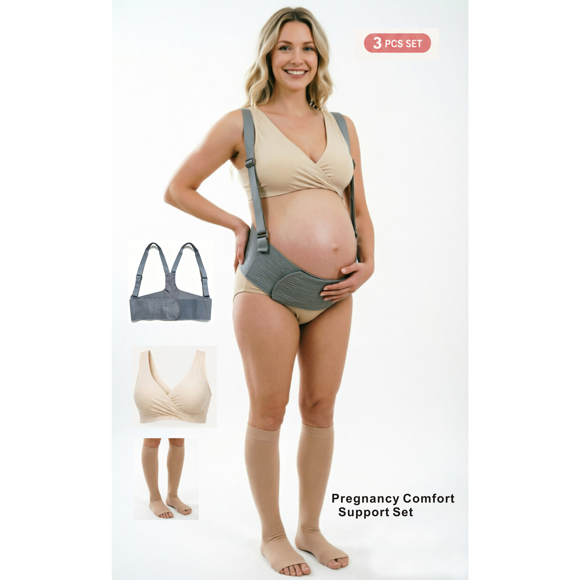 3 Pcs Maternity Essential Set: - Nursing Bra Sleep ulasan dan harga
