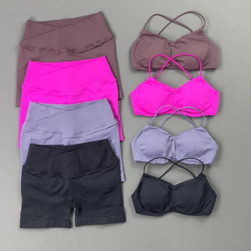 2 Pieces Sports Set Women Thin - Sports Bra High Impact ulasan dan harga