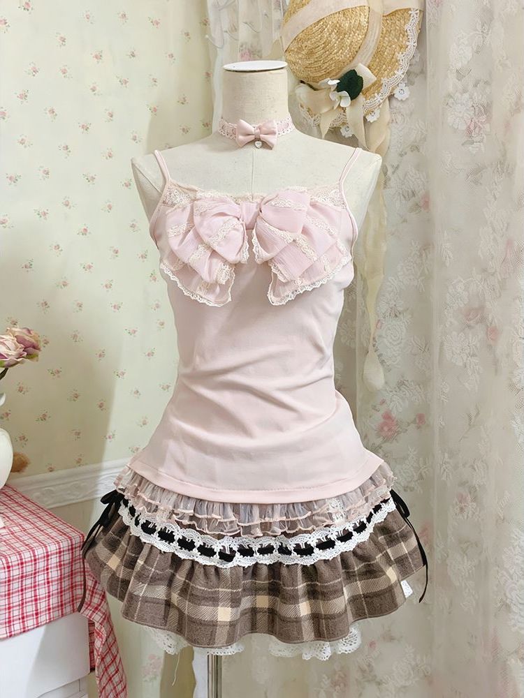 Japanese Sweet Three Piece Set - Cami Top Lace ulasan dan harga