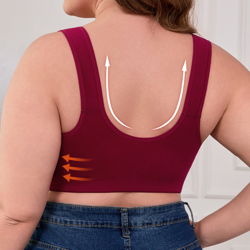 XL-7XL Plus Size Front Buckle  - Seamless Underwear Women ulasan dan harga